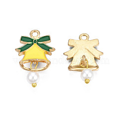 Rack Plating Alloy Enamel Pendants&nbsp;ENAM-N055-153B