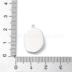 304 Stainless Steel Pendants&nbsp;STAS-S163-06A-P
