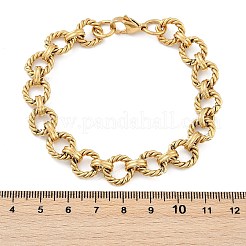 304 Stainless Steel Rolo Chain Bracelets for Women Men&nbsp;BJEW-F488-44G