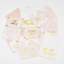 10 Sheets 5 Style Paper Greeting Card&nbsp;AJEW-CP0005-09