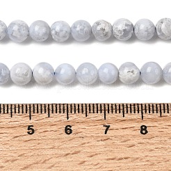 Natural Blue Lace Agate Beads Strands&nbsp;G-G346-A01-6mm