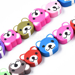 Handmade Polymer Clay Bead Strands&nbsp;CLAY-S096-004-01