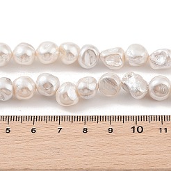 Electroplated Shell Pearl Beads Strands&nbsp;BSHE-C006-01A