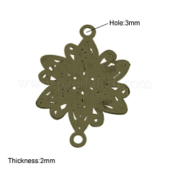 Tibetan Style Flower Links connectors&nbsp;LS-TIBE-A11-3197-AB-FF