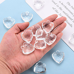 Transparent Acrylic Pendants&nbsp;TACR-T024-03B-205
