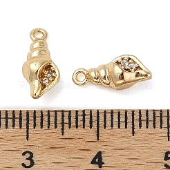 Brass Micro Pave Cubic Zirconia Pendants&nbsp;KK-U045-08G