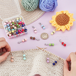 Acrylic Pendant Locking Stitch Markers&nbsp;HJEW-PH02084