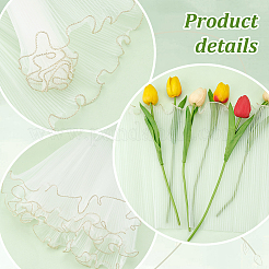 Wrinkled Wavy Polyester Flower Bouquets Wrapping Packaging&nbsp;FIND-WH0110-752
