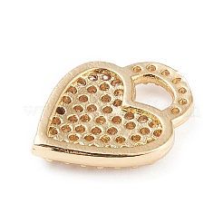 Brass Micro Pave Clear Cubic Zirconia Pendants&nbsp;X-ZIRC-L097-018G