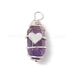 Bullet Shape Gemstone Pendants&nbsp;PALLOY-JF03215