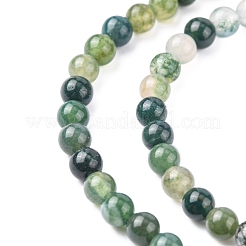 Natural Moss Agate Beads Strands&nbsp;X-GSR4mmC001