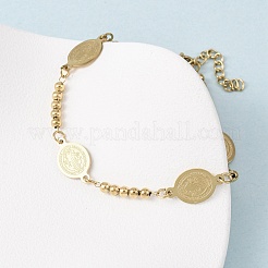 Religion 304 Stainless Steel Link Bracelets&nbsp;LS-BJEW-F524-04A-G