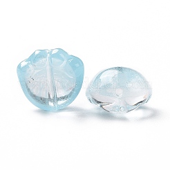 Transparent Spray Painted Glass Beads&nbsp;GLAA-I050-05A