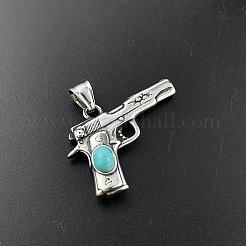 Punk Ethnic Style Gun Shape 304 Stainless Steel Pendant Necklaces&nbsp;DH6086
