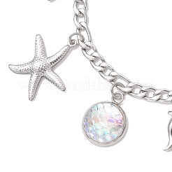 Ocean 304 Stainless Steel Charm Bracelets&nbsp;BJEW-JB12550