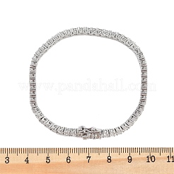 Brass Micro Pave Clear Cubic Zirconia Bracelets for Women&nbsp;BJEW-M047-03P