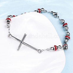 201 Stainless Steel Link Chain Bracelets&nbsp;BJEW-A032-01P-03
