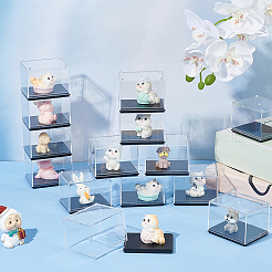 12Pcs Rectangle Transparent Acrylic Minifigures Display Case&nbsp;ODIS-FG0001-79