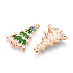 Christmas Theme Alloy Enamel Pendants&nbsp;ENAM-N056-403A-01