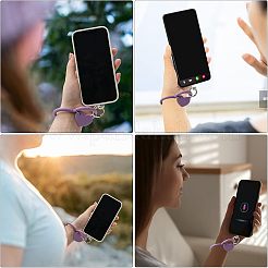 6Pcs 3 Colors Silicone Heart Loop Phone Lanyard&nbsp;KEYC-CA0001-29
