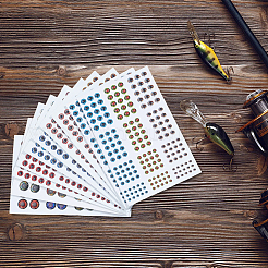 10 Sheets Resin Picture Stickers&nbsp;STIC-SP0001-14
