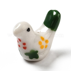 Handmade Printed Porcelain Beads&nbsp;PORC-F005-04C