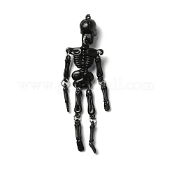 Halloween Luminous PVC Skeleton Pendants&nbsp;HJEW-B007-02