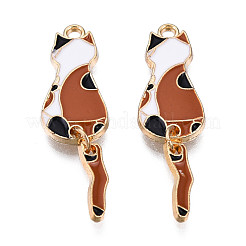 Eco-Friendly Alloy Enamel Pendants&nbsp;X-ENAM-T011-84C-NR