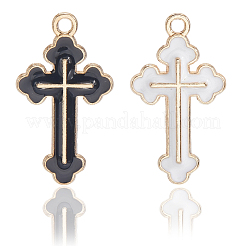 60Pcs 2 Colors Alloy Enamel Pendants&nbsp;ENAM-SC0006-69