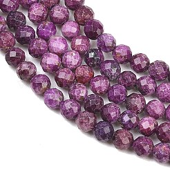 Heated Natural Sugilite Beads Strands&nbsp;G-B193-B03-4mm