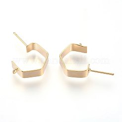 Brass Ear Stud Findings&nbsp;X-KK-S345-022G