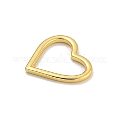 Heart Rack Plating Brass Pendants&nbsp;KK-C074-14G
