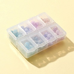 104Pcs 8 Colors Opaque Baking Paint Glass Beads Strands&nbsp;EGLA-FS0001-27