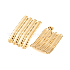 Ion Plating(IP) 304 Stainless Steel Stud Earrings for Women&nbsp;EJEW-P279-52G