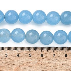 Dyed Natural Malaysia Jade Beads Strands&nbsp;G-G021-01D-09