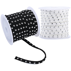 2 Rolls 2 Colors Faux Suede Cord with Aluminum Rivets&nbsp;OCOR-CY0001-03P