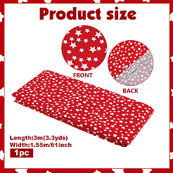 Red Cotton Fabric&nbsp;DIY-WH0750-293A
