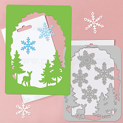 Forest Theme Carbon Steel Cutting Dies Stencils&nbsp;DIY-WH0309-1211