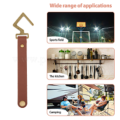 5Pcs 5 Colors Dark Color Series PU Leather S Hooks&nbsp;FIND-FH0007-20A