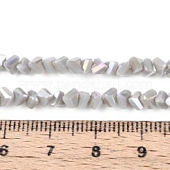 Electroplate Opaque Glass Beads Strands&nbsp;GLAA-N022-4mm-21