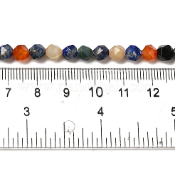 Natural Carnelian/Lapis Lazuli/Labradorite/Amazonite/Apatite Beads Strands&nbsp;G-K382-A01-01