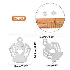 304 Stainless Steel Charms&nbsp;STAS-UN0005-26
