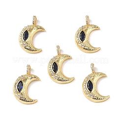 Brass Micro Pave Cubic Zirconia Pendants&nbsp;KK-E068-VF324