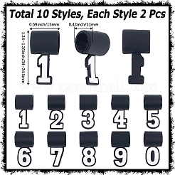 20Pcs 10 Styles Silicone Pendants&nbsp;SIL-SC0002-94