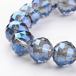 Electroplate Glass Bead Strands&nbsp;EGLA-J140-FR05-16mm