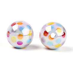 Printed Opaque Acrylic Beads&nbsp;MACR-T048-05B