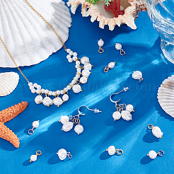 32Pcs 8 Styles Natural Pearl Nuggets Pendants&nbsp;PALLOY-PH01723