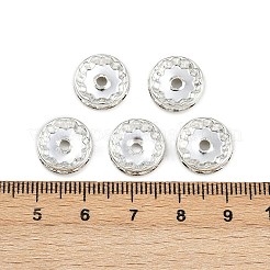 Brass Rhinestone Spacer Beads&nbsp;X-RB-A014-Z12mm-01S