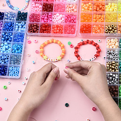 3 Boxs DIY Acrylic Beads Bracelets Making Kits&nbsp;DIY-YW0013-04