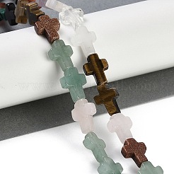 Natural & Synthetic Mixed Gemstone Beads Strands&nbsp;G-I369-A26-02